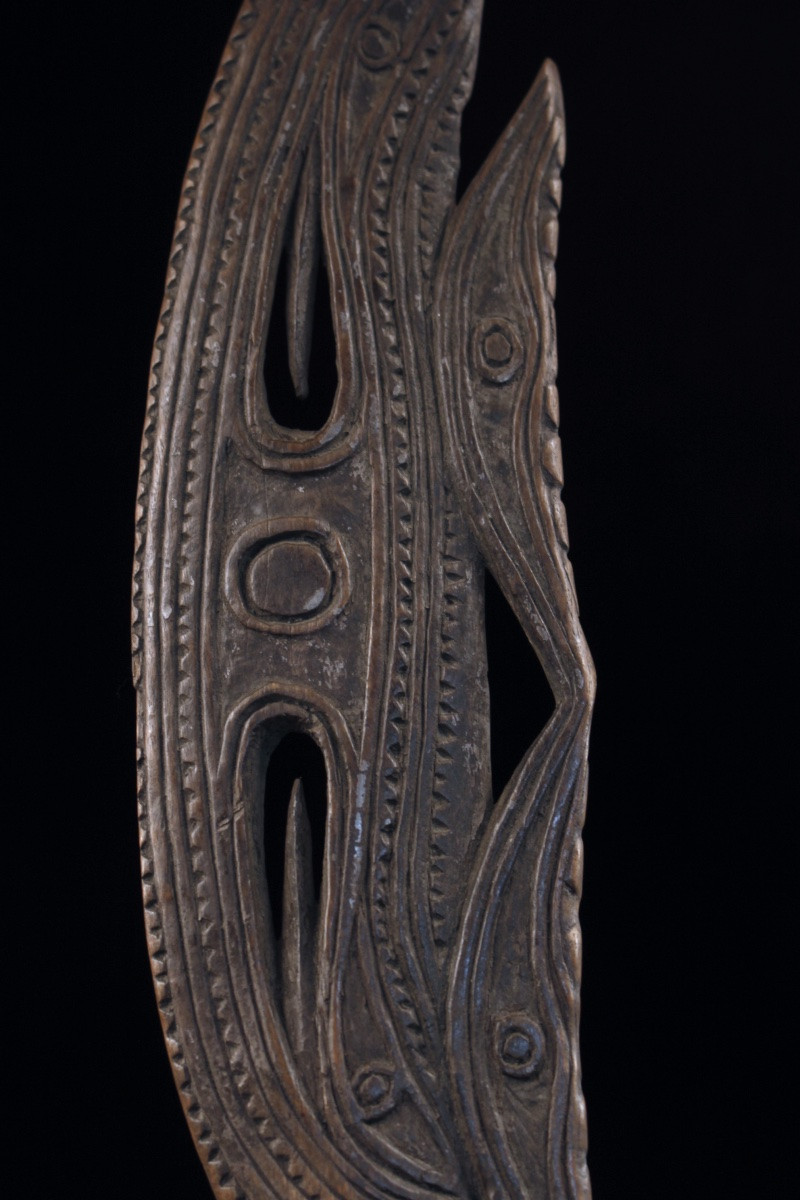 Pagaie du fleuve Sépik, Papouasie Nouvelle Guinée, Art Océanien, Art Tribal, Océanie, 177 cm-photo-6
