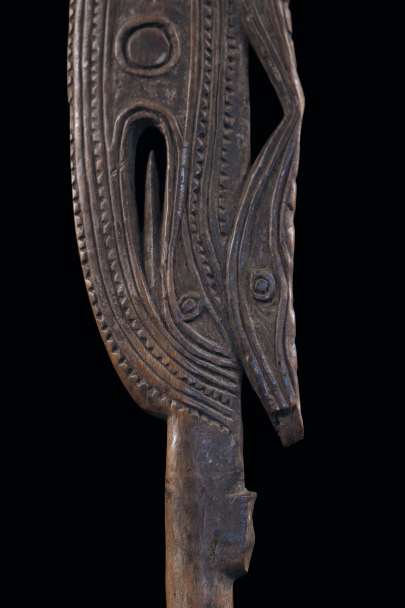Pagaie du fleuve Sépik, Papouasie Nouvelle Guinée, Art Océanien, Art Tribal, Océanie, 177 cm-photo-7
