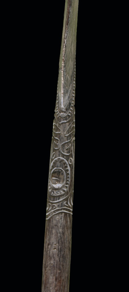 Grande pagaie du fleuve Sépik, Papouasie Nouvelle Guinée, Art Océanien, Art Tribal, 259 cm-photo-4