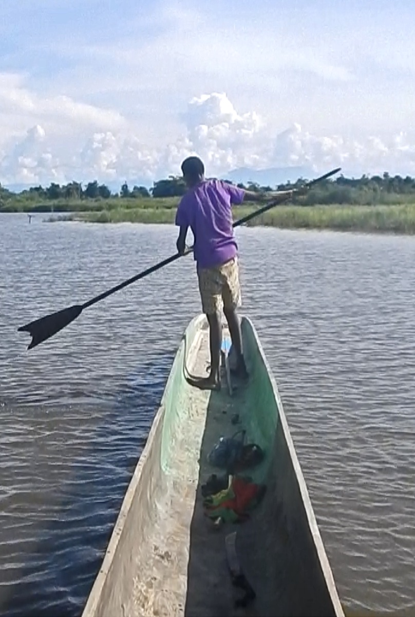 Grande pagaie du fleuve Sépik, Papouasie Nouvelle Guinée, Art Océanien, Art Tribal, 259 cm-photo-5