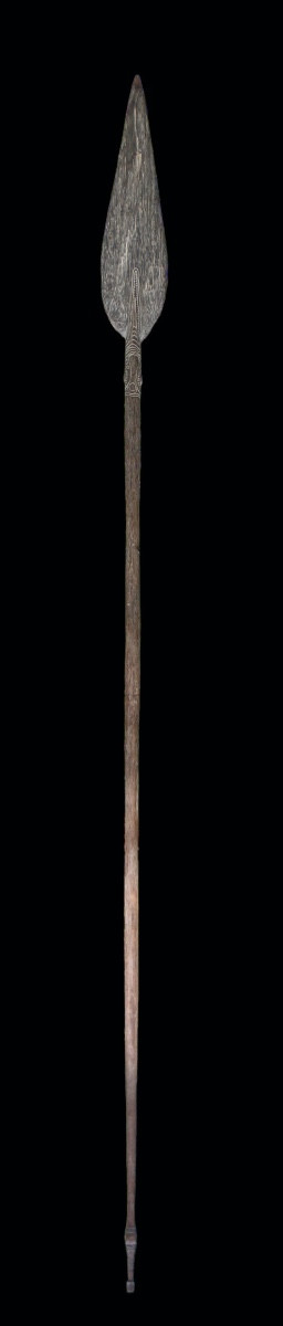 Grande pagaie du fleuve Sépik, Papouasie Nouvelle Guinée, Art Océanien, Art Tribal, 259 cm