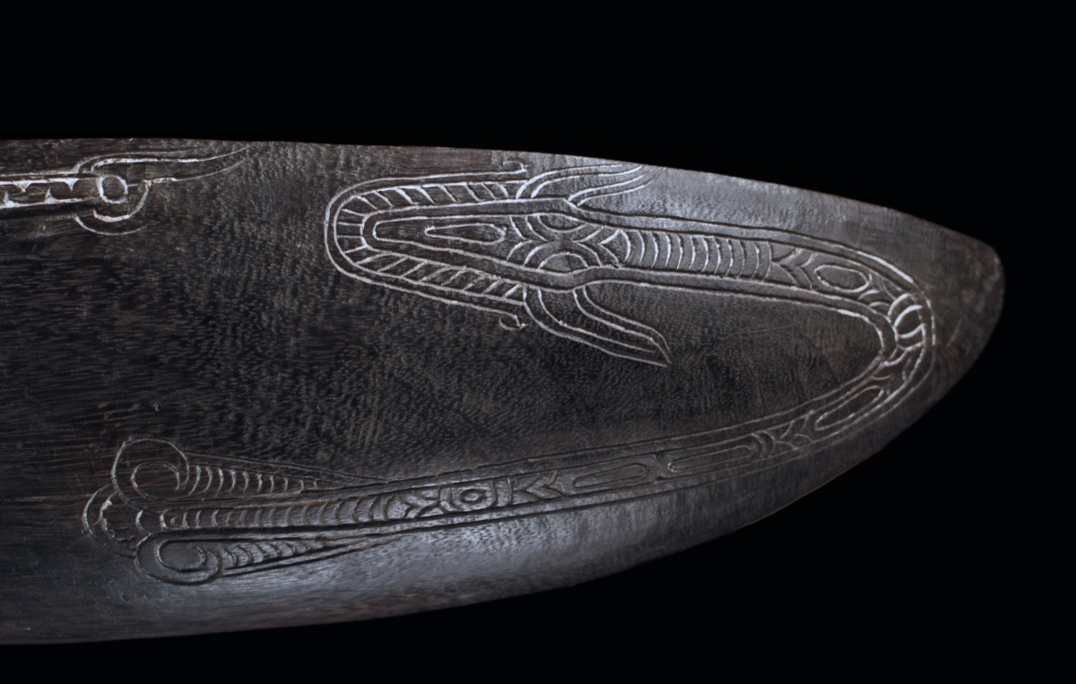 Plat Siassi, Art Océanien, Art Tribal, Papouasie Nouvelle Guinée, Art Du Pacifique, 70 x 23 cm-photo-3