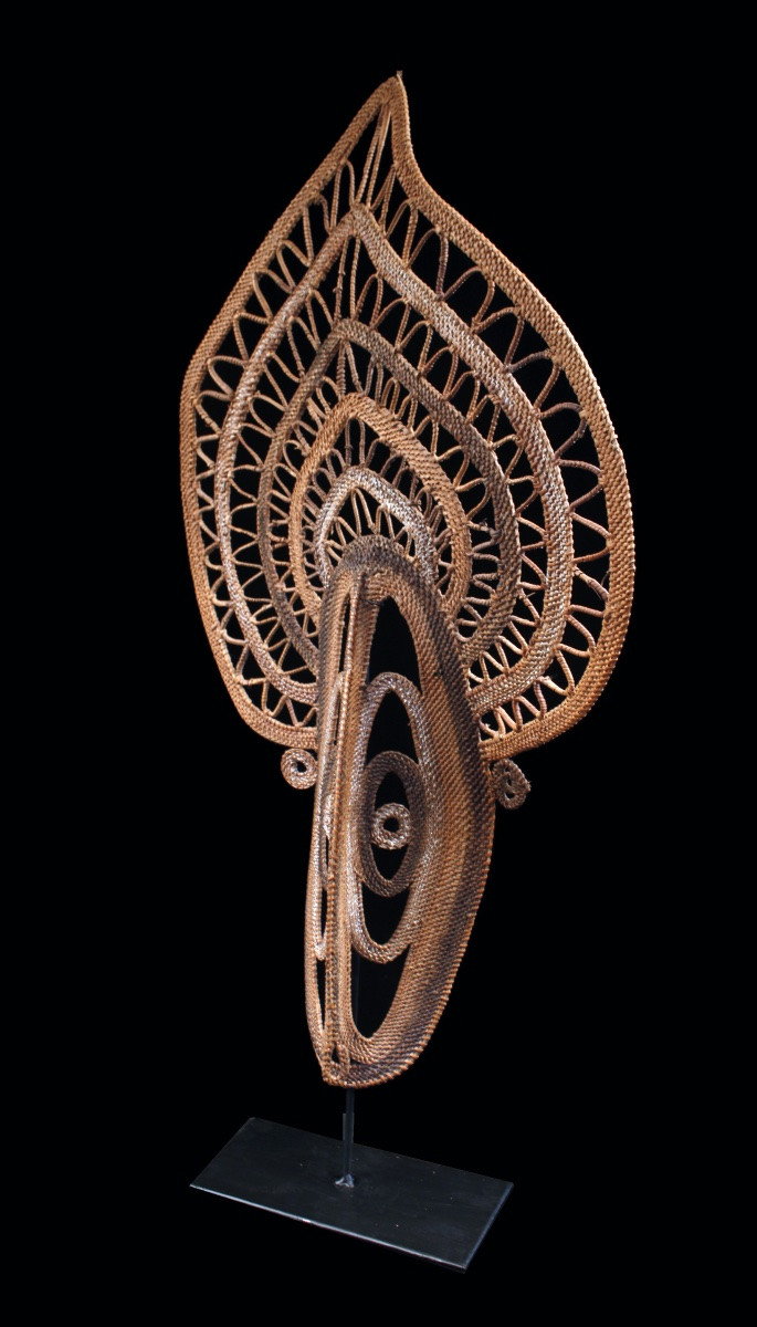Big Yam Mask, Mask, Oceania, Primitive Art, Oceanic Art, Tribal Art, Basketry, 80 Cm-photo-4