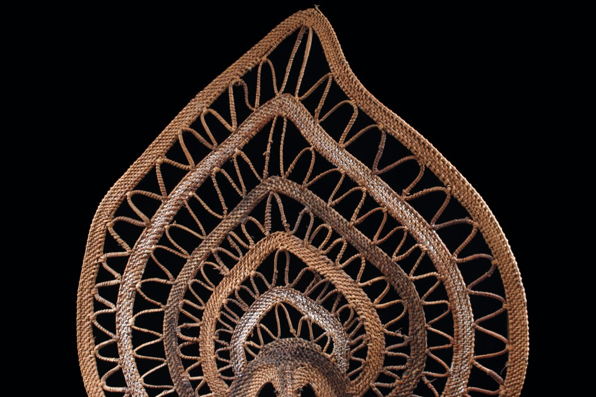 Big Yam Mask, Mask, Oceania, Primitive Art, Oceanic Art, Tribal Art, Basketry, 80 Cm-photo-1