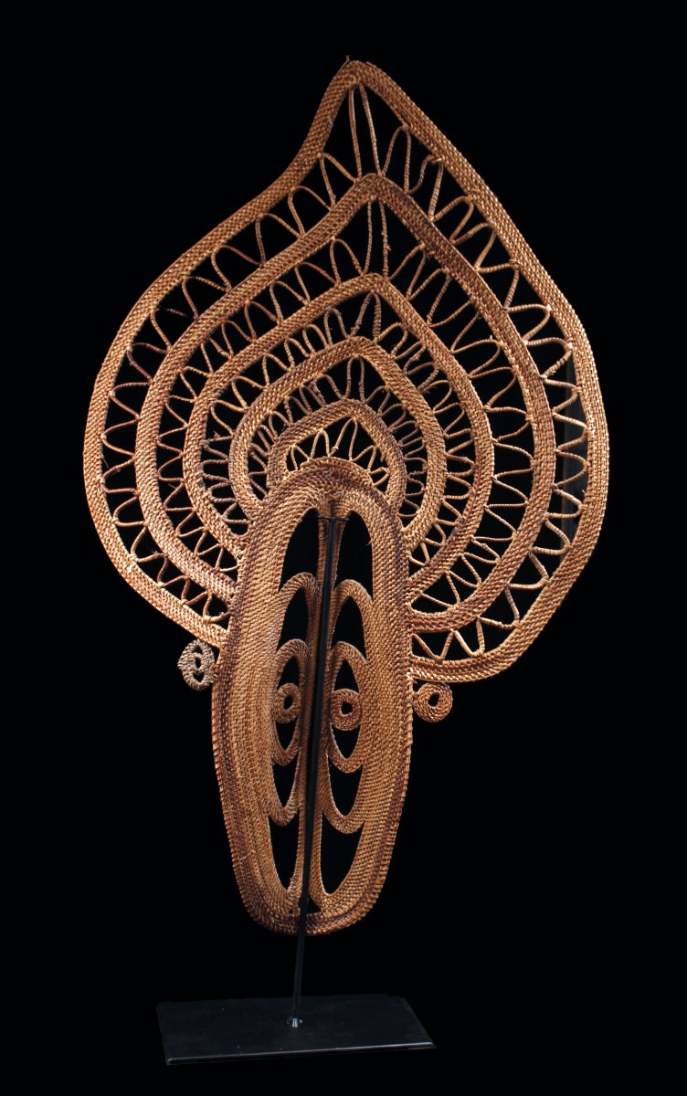 Big Yam Mask, Mask, Oceania, Primitive Art, Oceanic Art, Tribal Art, Basketry, 80 Cm-photo-4