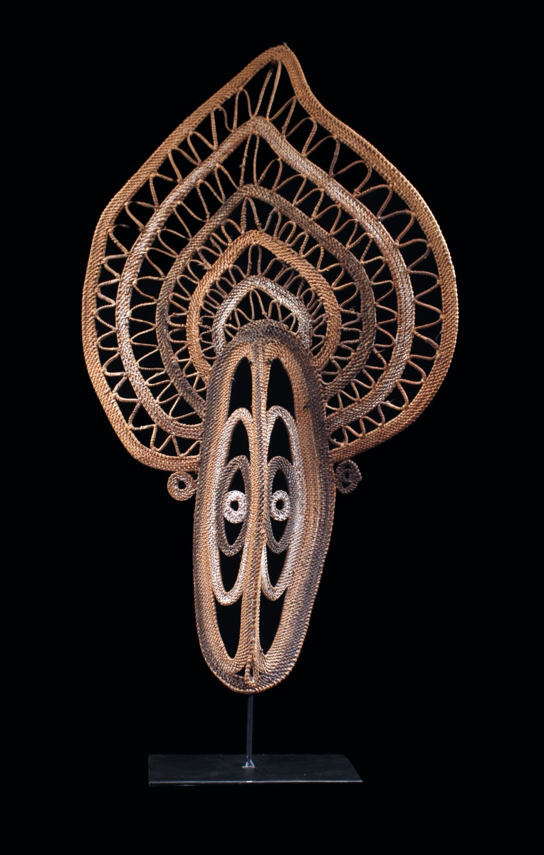 Big Yam Mask, Mask, Oceania, Primitive Art, Oceanic Art, Tribal Art, Basketry, 80 Cm