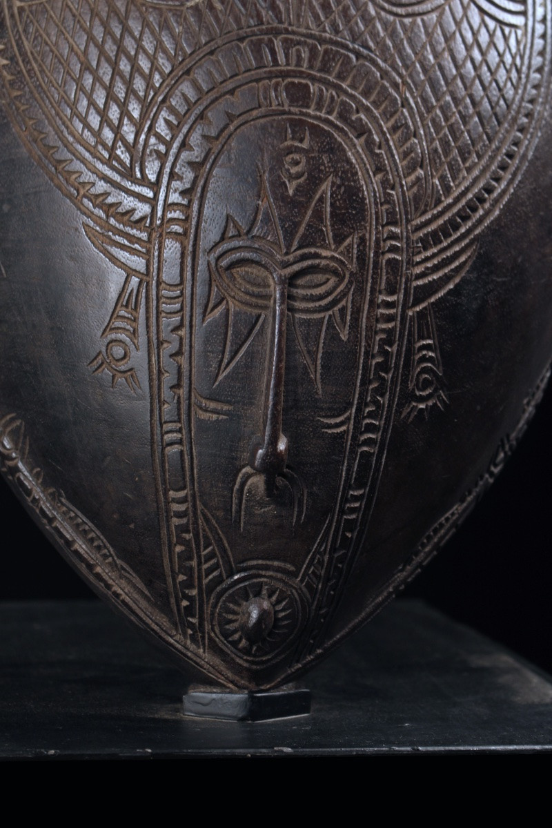 Bol Siassi, Art Océanien, Art Tribal, Papouasie Nouvelle Guinée, Art Du Pacifique, 68 x 34 cm-photo-3