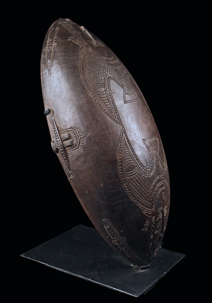 Bol Siassi, Art Océanien, Art Tribal, Papouasie Nouvelle Guinée, Art Du Pacifique, 68 x 34 cm-photo-4