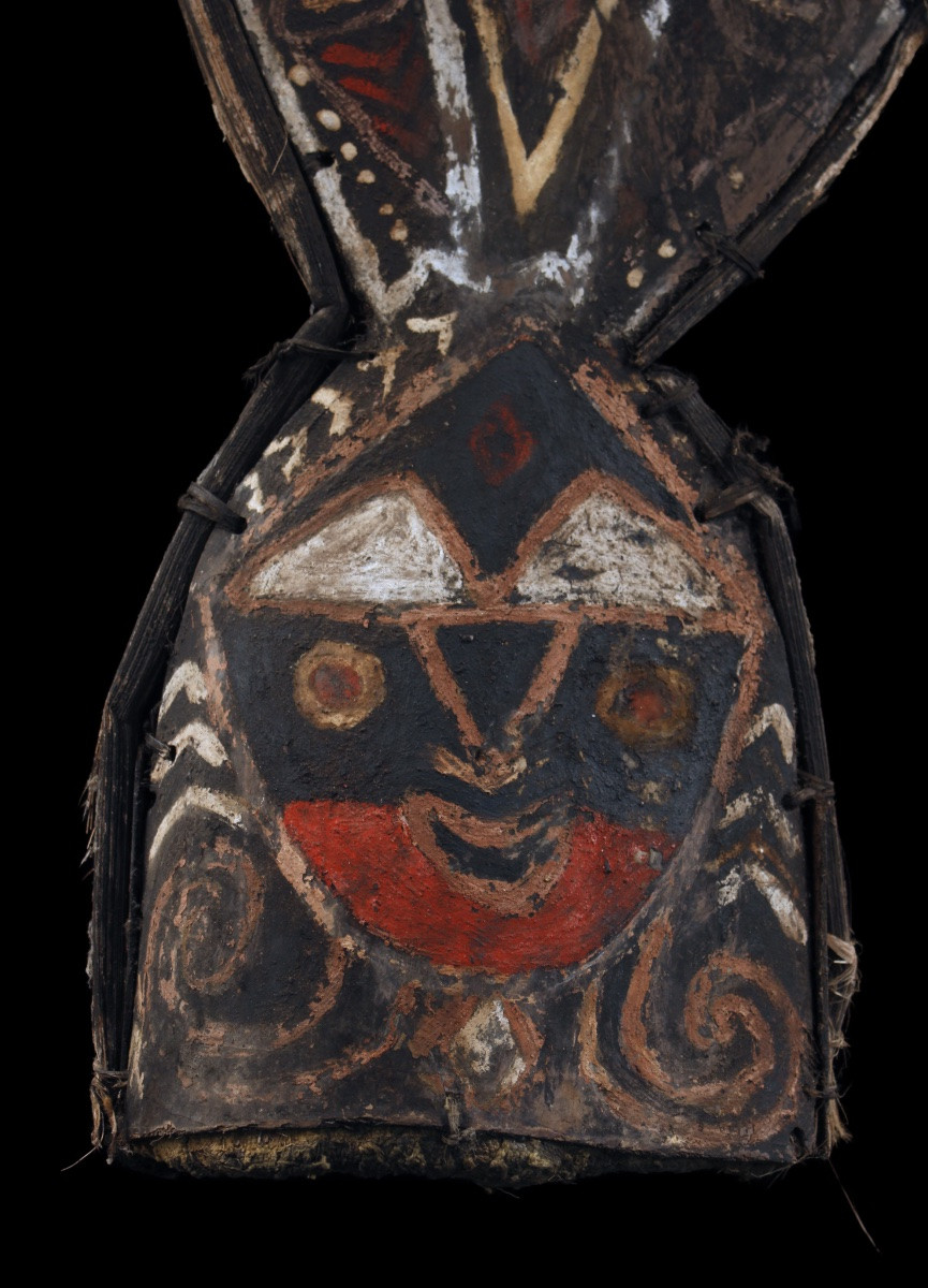 Dancing Headdress, Tribal Art, Oceanic Art, Oceania, Traditional Costume, Approx. 59 X 31 Cm-photo-2