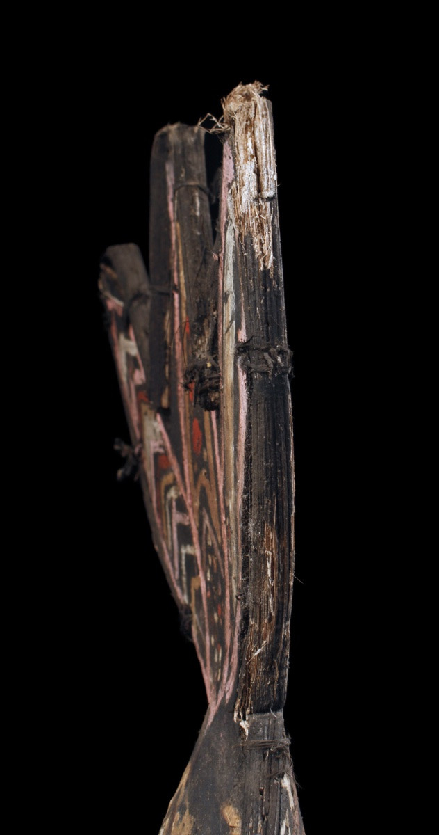 Dancing Headdress, Tribal Art, Oceanic Art, Oceania, Traditional Costume, Approx. 59 X 31 Cm-photo-2
