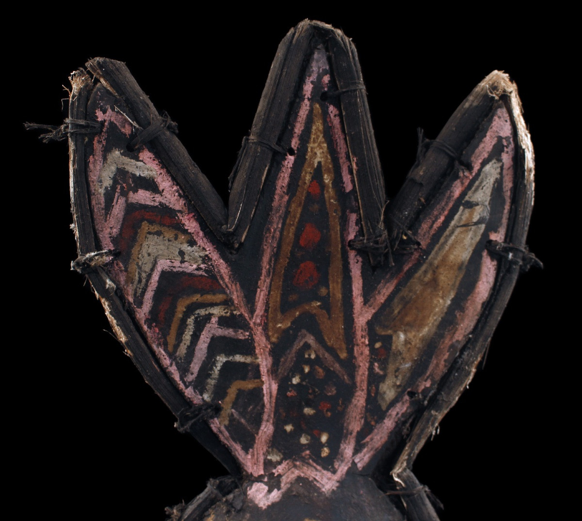 Dancing Headdress, Tribal Art, Oceanic Art, Oceania, Traditional Costume, Approx. 59 X 31 Cm-photo-6