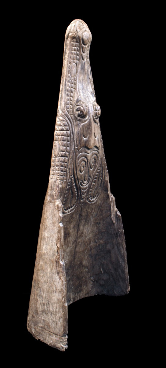 Proue De Pirogue, Papouasie Nouvelle Guinée, Océanie, Art Premier, Art Océanien, 63 cm-photo-4