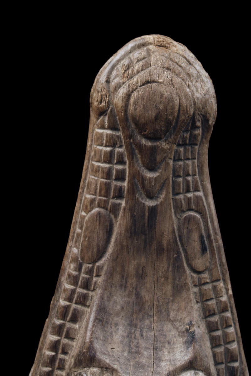 Proue De Pirogue, Papouasie Nouvelle Guinée, Océanie, Art Premier, Art Océanien, 63 cm-photo-1