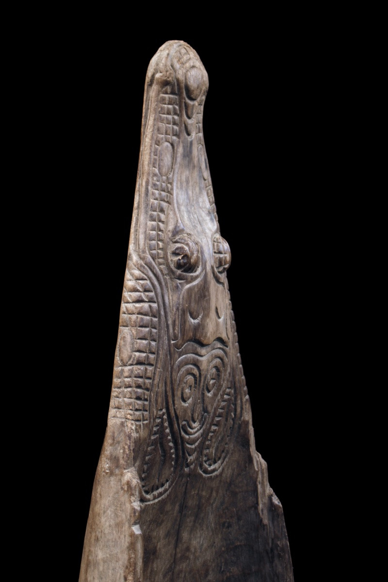 Proue De Pirogue, Papouasie Nouvelle Guinée, Océanie, Art Premier, Art Océanien, 63 cm-photo-3