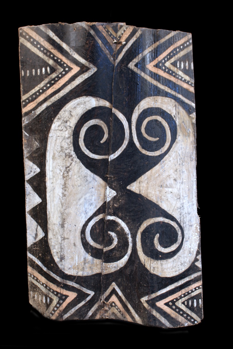 Kwoma Painted Pangal, Tribal Art, Oceanic Art, Papua New Guinea, Wahkuk Hills, 75 Cm