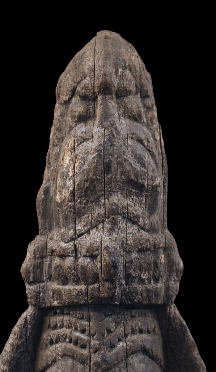 Canoe Prow, Papua New Guinea, Oceania, Primitive Art, Oceanic Art, 52 Cm-photo-2