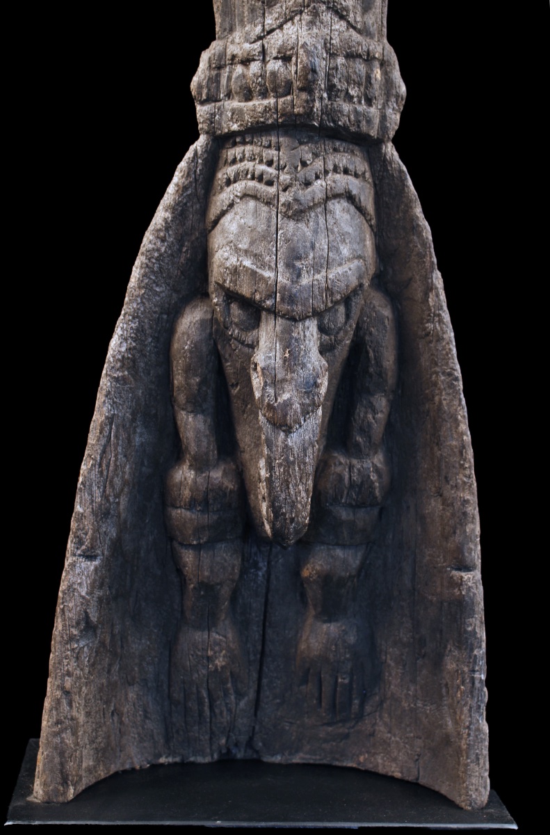 Canoe Prow, Papua New Guinea, Oceania, Primitive Art, Oceanic Art, 52 Cm-photo-3