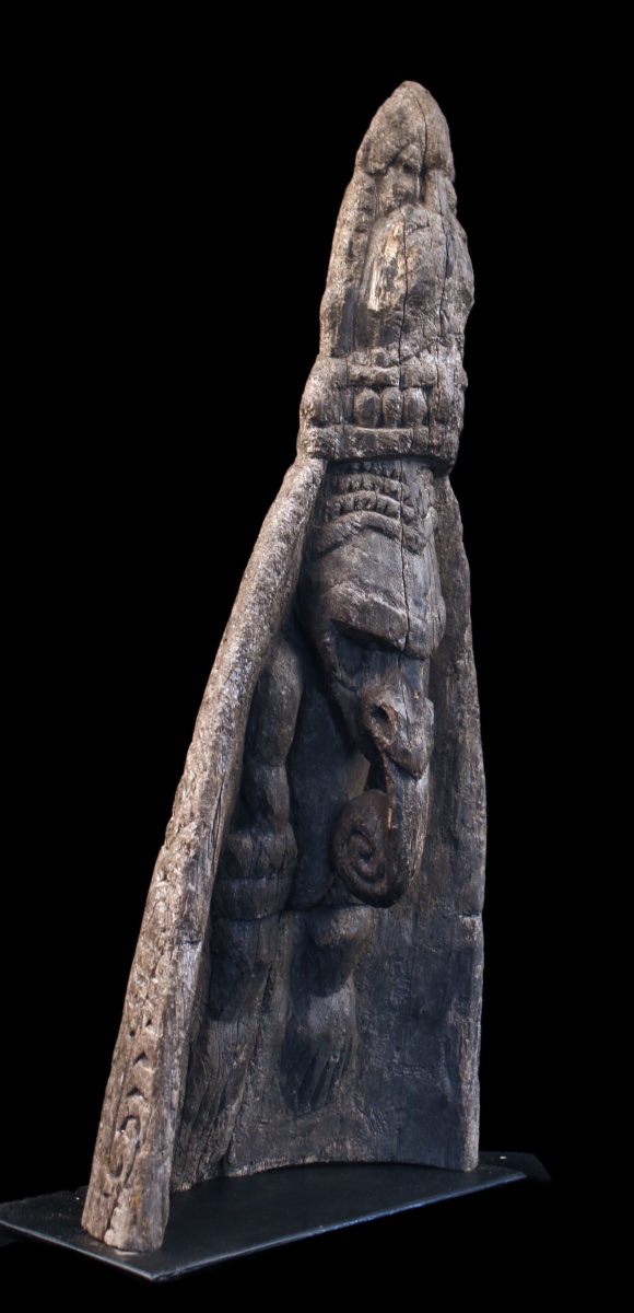 Canoe Prow, Papua New Guinea, Oceania, Primitive Art, Oceanic Art, 52 Cm-photo-4