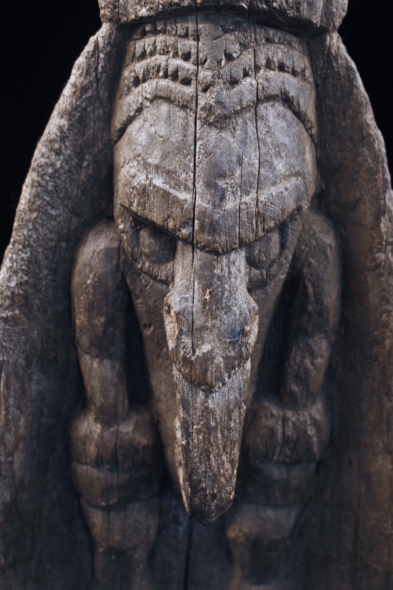 Canoe Prow, Papua New Guinea, Oceania, Primitive Art, Oceanic Art, 52 Cm-photo-1