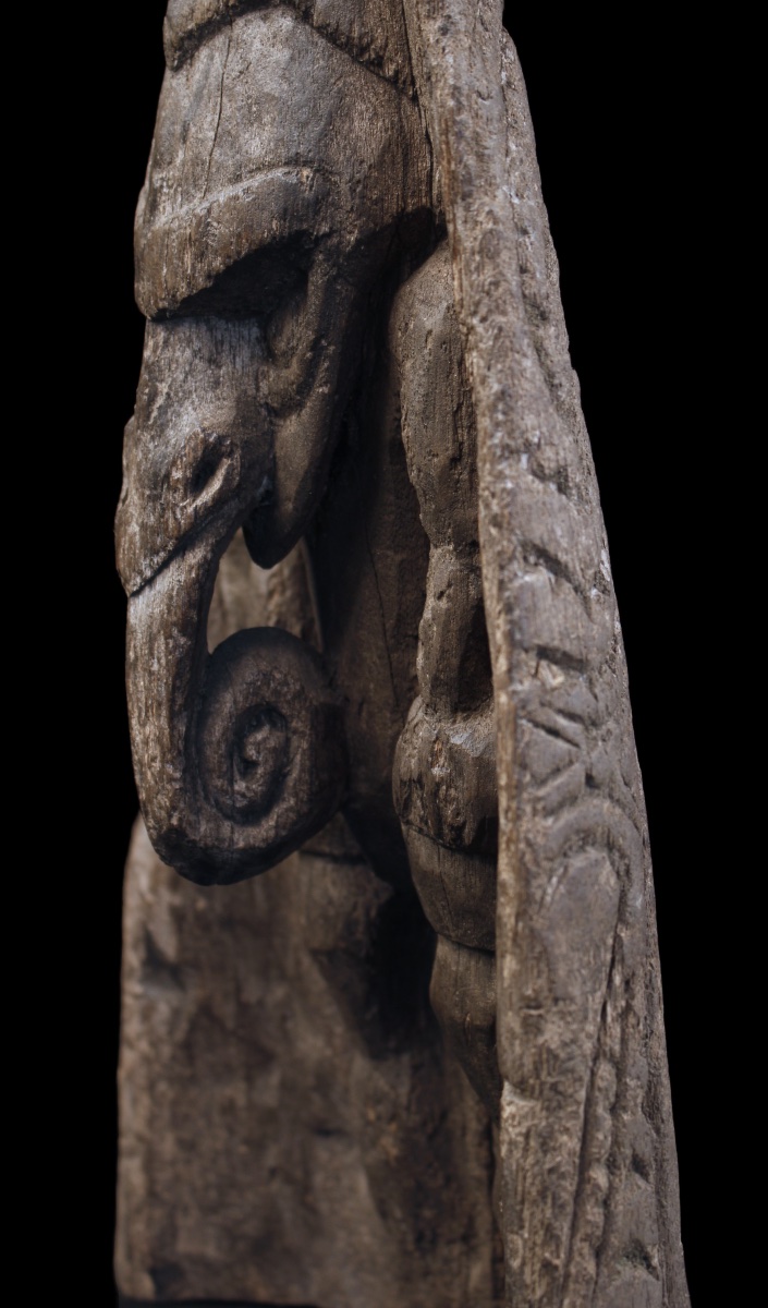Canoe Prow, Papua New Guinea, Oceania, Primitive Art, Oceanic Art, 52 Cm-photo-7