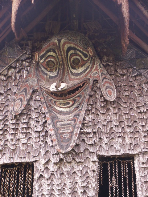 Big Gable Mask, Tribal Art, Papua New Guinea, Oceanic Art, Basketry, 200 Cm-photo-8