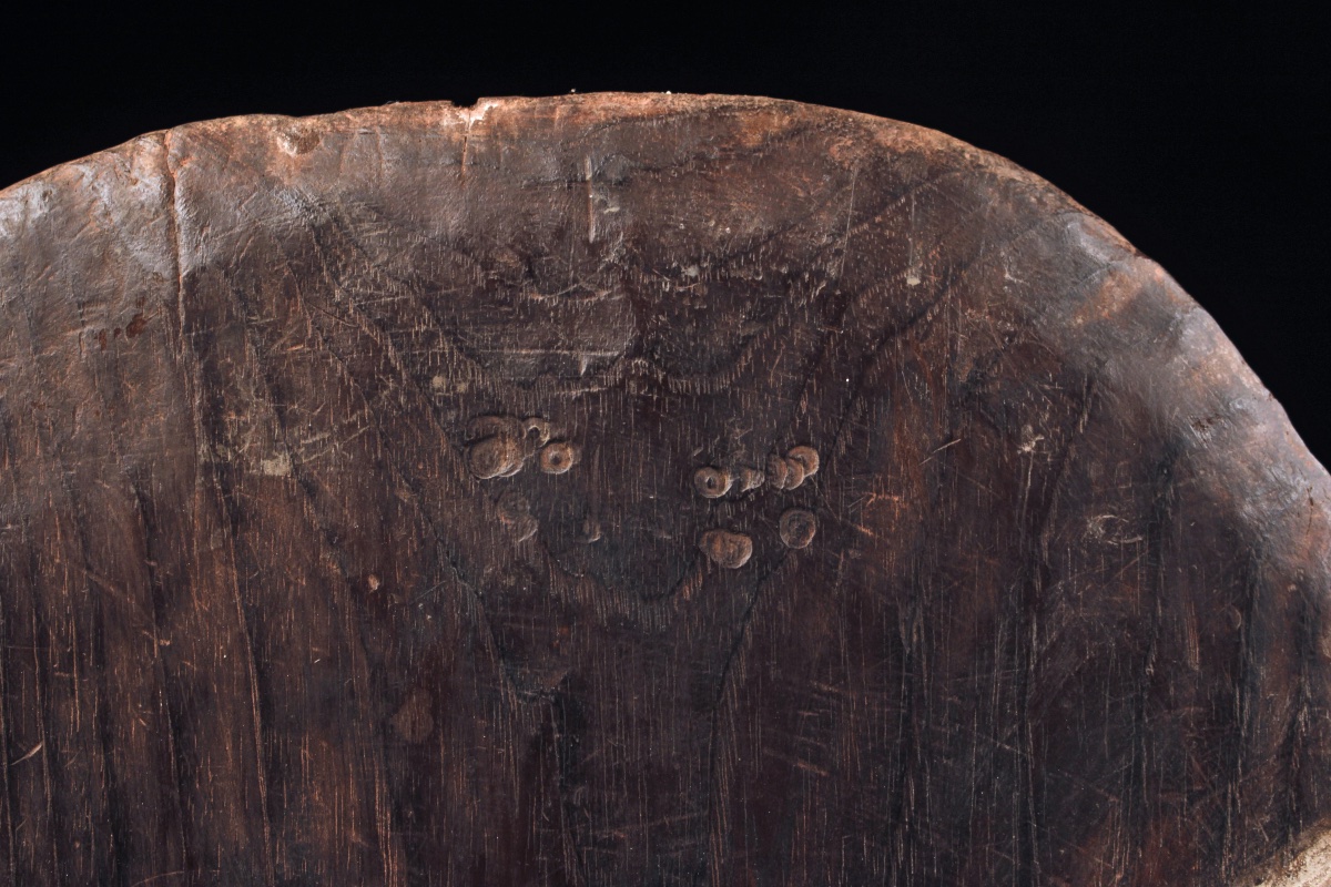 Shield, Papua New Guinea, Oceania, Primitive Art, Oceanic Art, Tribal Art, 105 Cm-photo-1