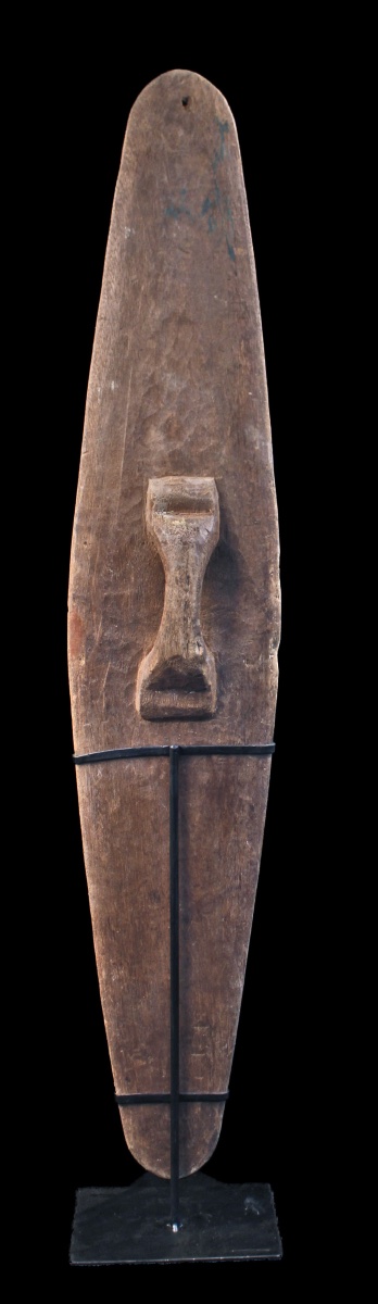 Ceremonial Shield, Oceanic Art, Tribal Art, Primitive Art, Oceania, Sculpture, 130 X 24 Cm-photo-4