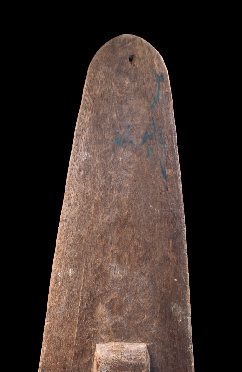 Ceremonial Shield, Oceanic Art, Tribal Art, Primitive Art, Oceania, Sculpture, 130 X 24 Cm-photo-5