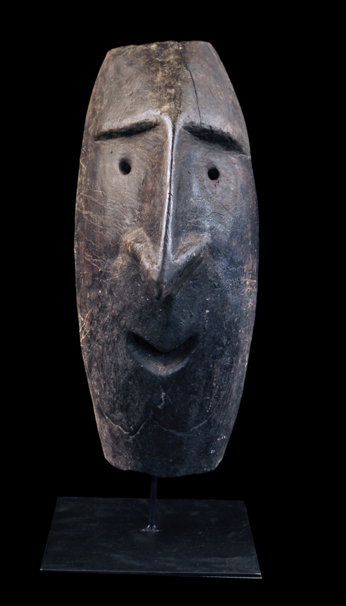 Ancestor Mask, Oceania, Primitive Art, Oceanic Art, Tribal Art, Sculpture, 51 Cm-photo-1