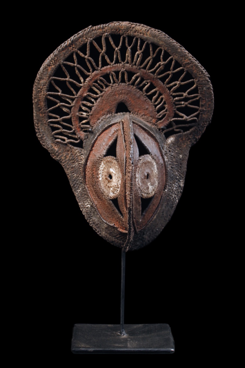 Masque à Igname, Masque, Océanie, Art Premier, Art Océanien, Art Tribal, Vannerie, 24 cm-photo-3