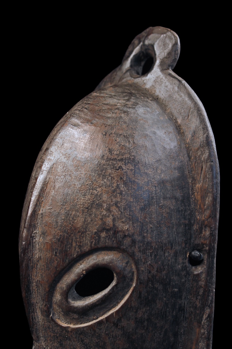 Masque d'ancêtre, Océanie, Arts Premiers, Art Océanien, Art Tribal, Sculpture bois 49 cm-photo-5