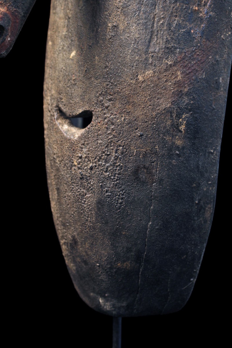 Ancestral Mask, Oceania, Primitive Art, Oceanic Art, Tribal Art, Wooden Sculpture, 42 Cm-photo-1