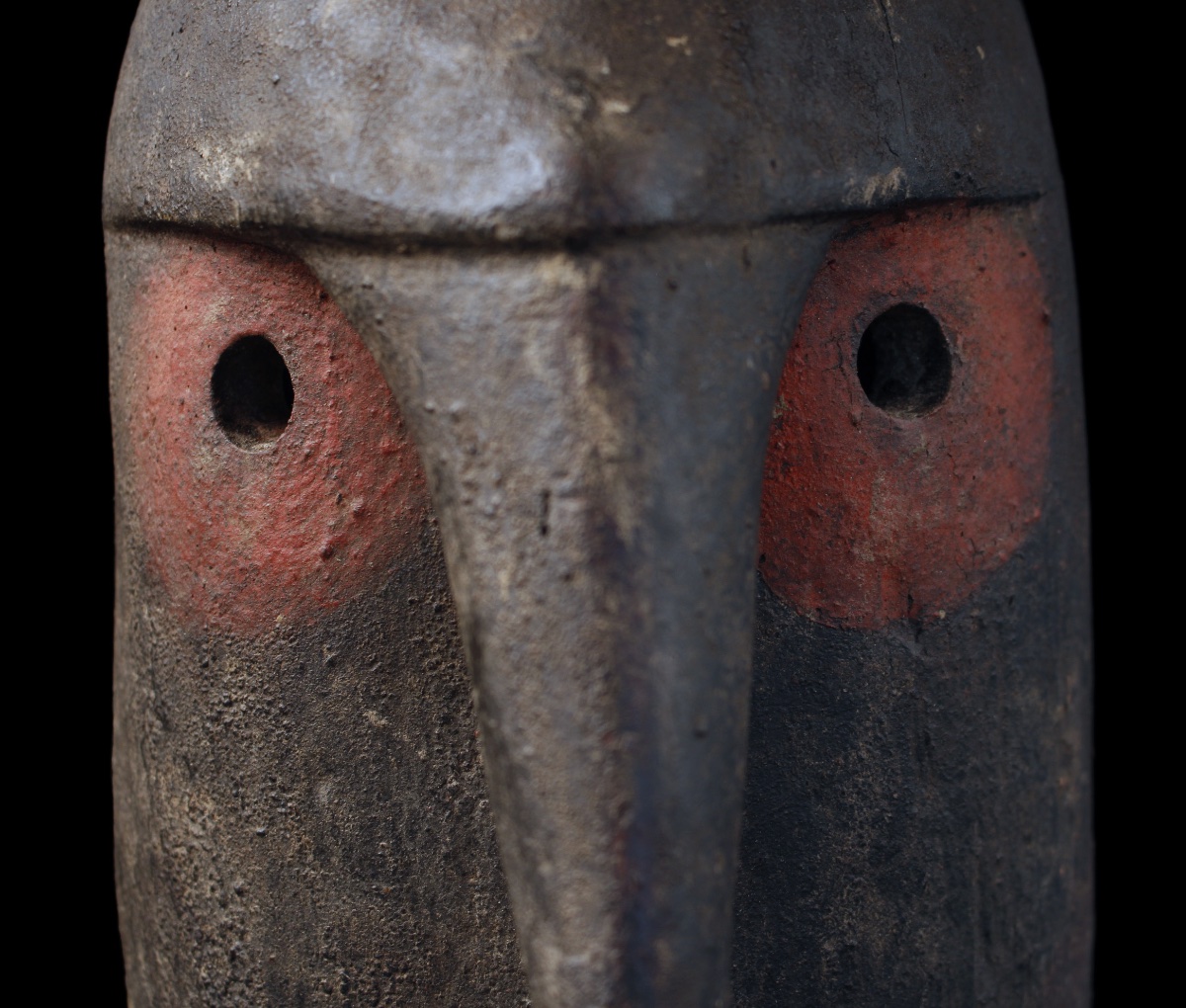 Ancestral Mask, Oceania, Primitive Art, Oceanic Art, Tribal Art, Wooden Sculpture, 42 Cm-photo-3
