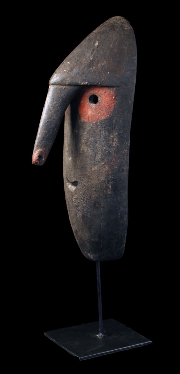 Ancestral Mask, Oceania, Primitive Art, Oceanic Art, Tribal Art, Wooden Sculpture, 42 Cm