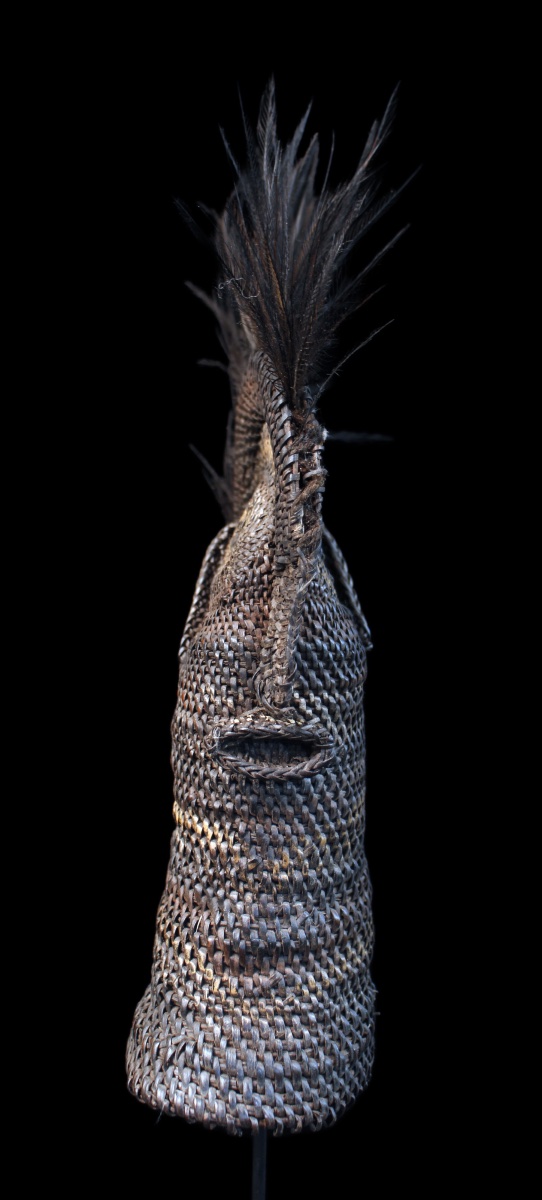 Yam Mask, Mask, Oceania, Primitive Art, Oceanic Art, Tribal Art, Basketry, 29 Cm-photo-3