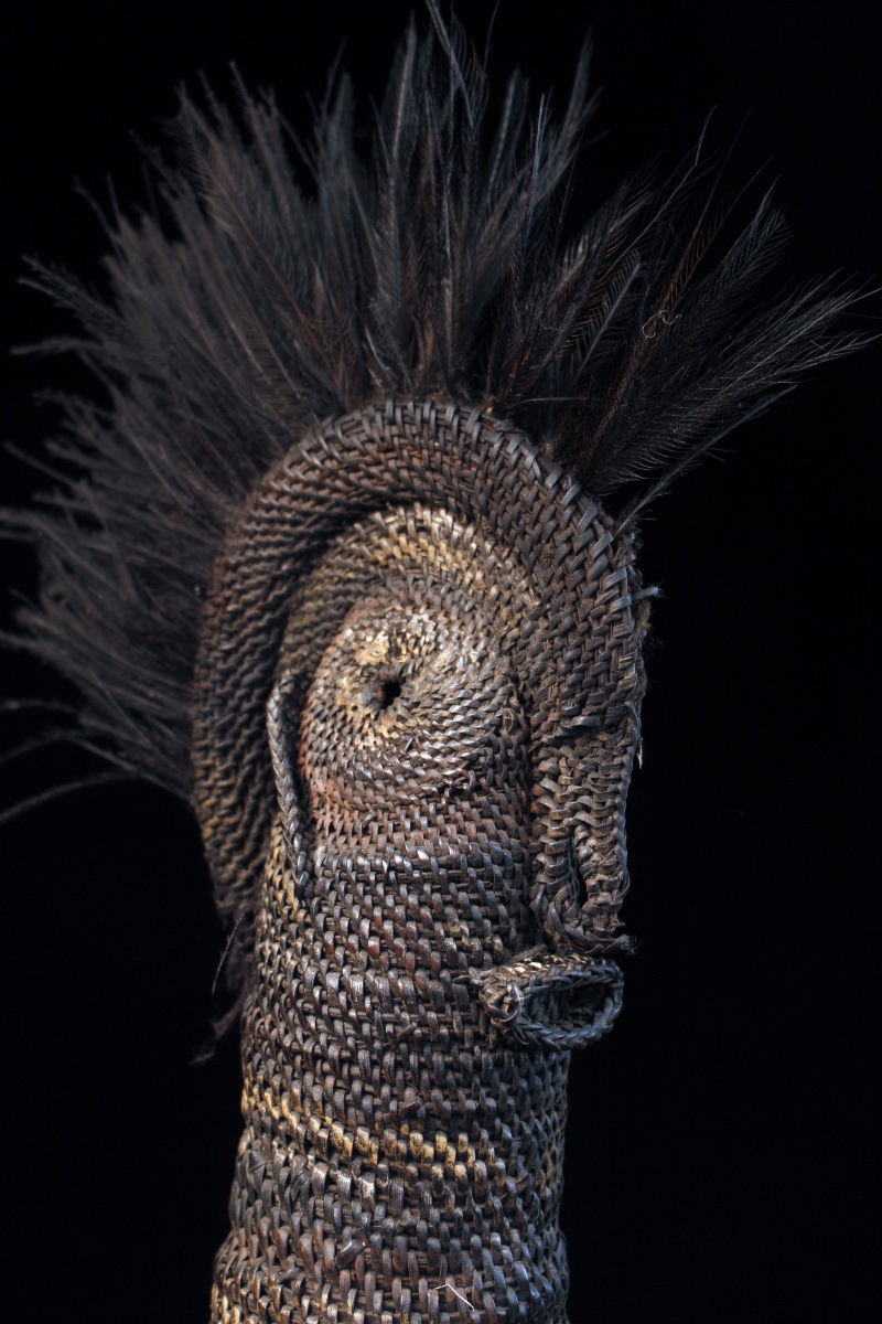 Yam Mask, Mask, Oceania, Primitive Art, Oceanic Art, Tribal Art, Basketry, 29 Cm-photo-4