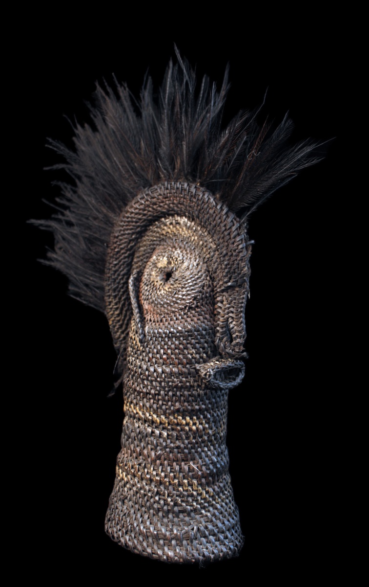 Yam Mask, Mask, Oceania, Primitive Art, Oceanic Art, Tribal Art, Basketry, 29 Cm