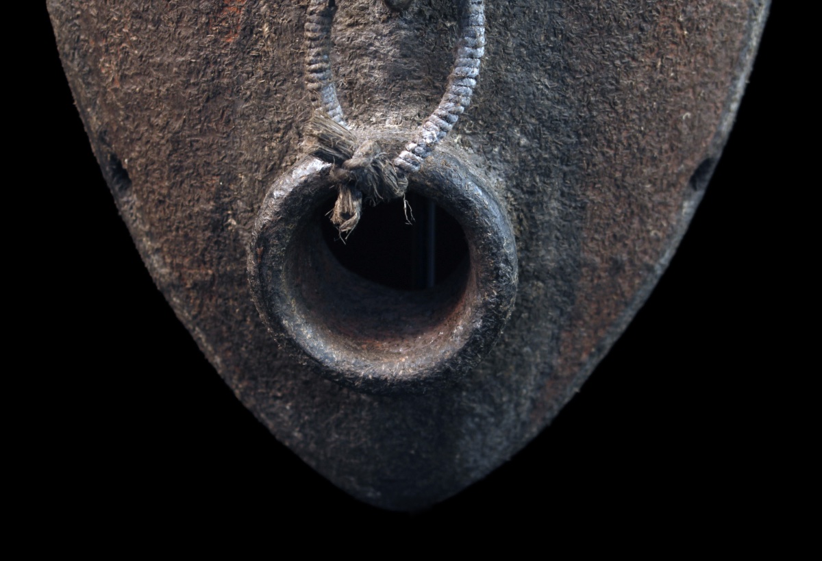 Canoe Shield Mask, Tribal Art, Oceanic Art, Papua New Guinea, 45 Cm-photo-1
