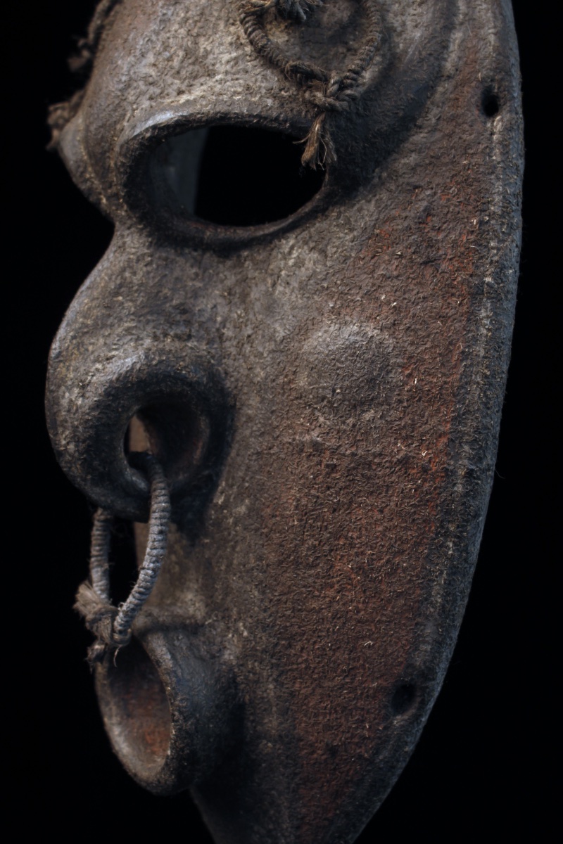 Canoe Shield Mask, Tribal Art, Oceanic Art, Papua New Guinea, 45 Cm-photo-2