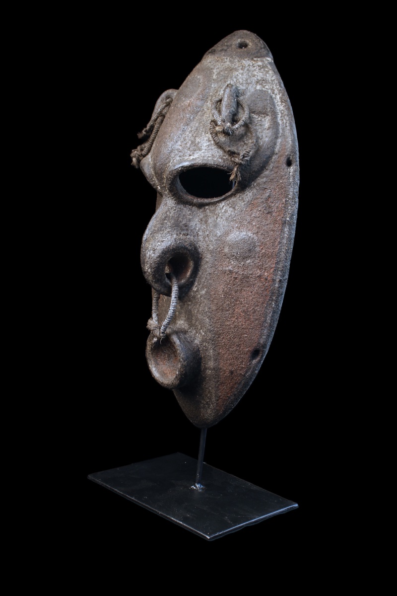 Canoe Shield Mask, Tribal Art, Oceanic Art, Papua New Guinea, 45 Cm