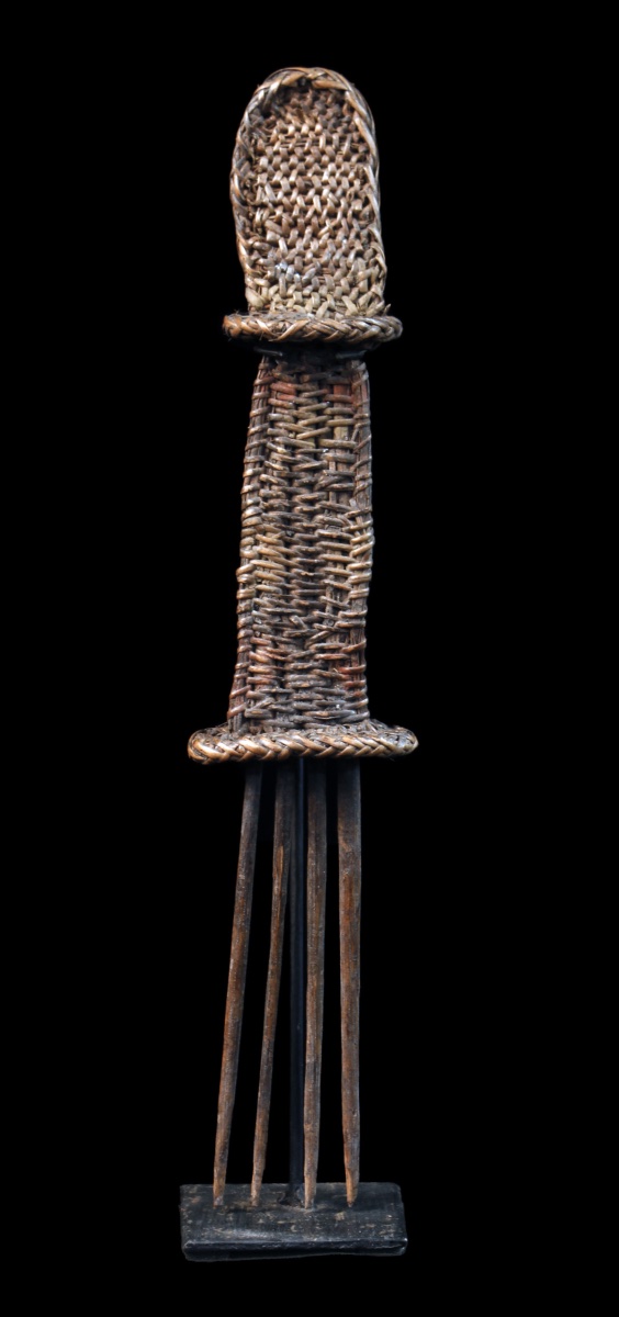 Ceremonial Comb, Traditional Ornament, Oceanic Art, Tribal Art, Oceania, 35 Cm