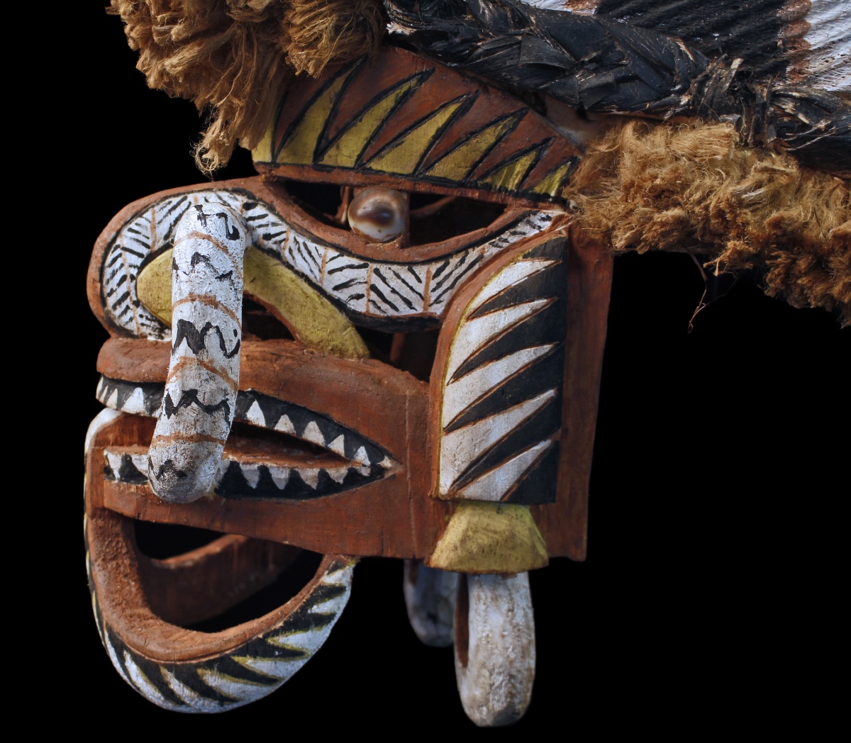 Tatanua Mask, Malagan Mask, Tabar Islands, Oceanic Art, Tribal Art, 46 X 23 X 45 Cm -photo-3