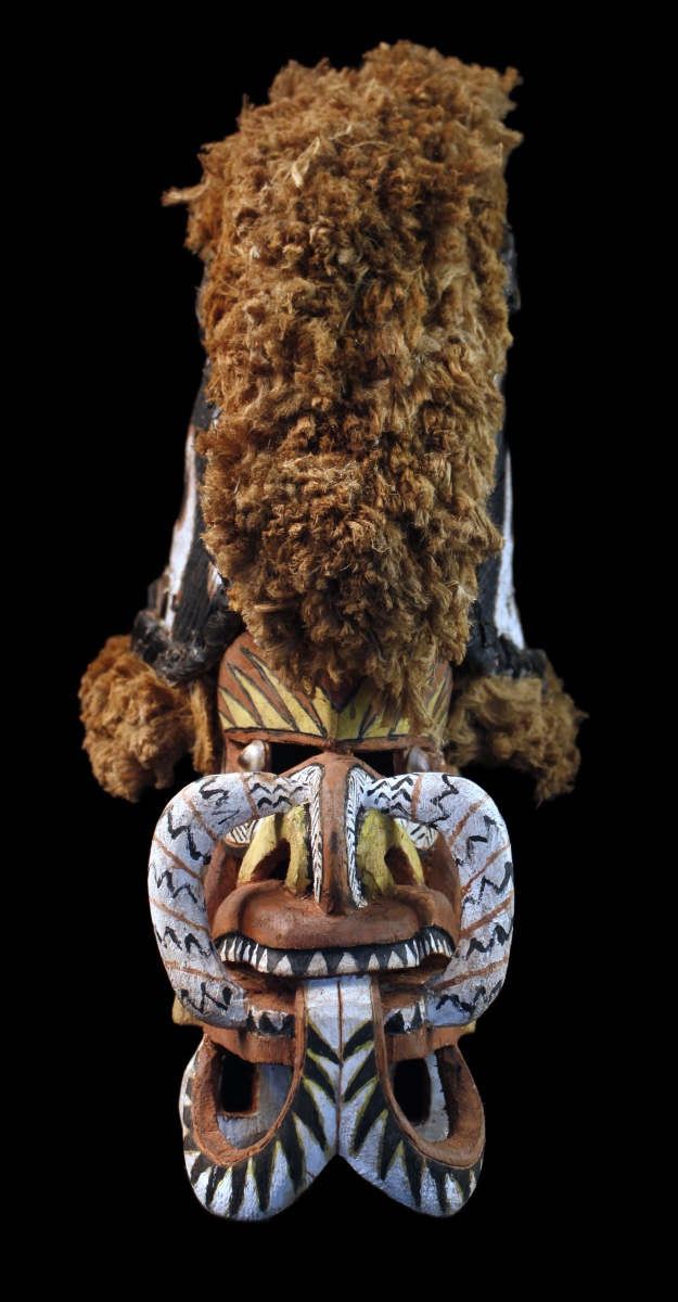 Tatanua Mask, Malagan Mask, Tabar Islands, Oceanic Art, Tribal Art, 46 X 23 X 45 Cm -photo-4