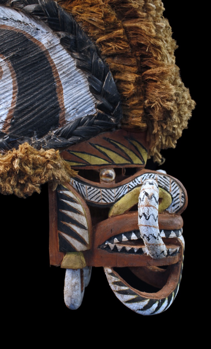 Tatanua Mask, Malagan Mask, Tabar Islands, Oceanic Art, Tribal Art, 46 X 23 X 45 Cm -photo-3