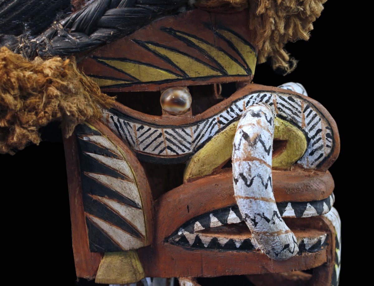 Tatanua Mask, Malagan Mask, Tabar Islands, Oceanic Art, Tribal Art, 46 X 23 X 45 Cm -photo-5