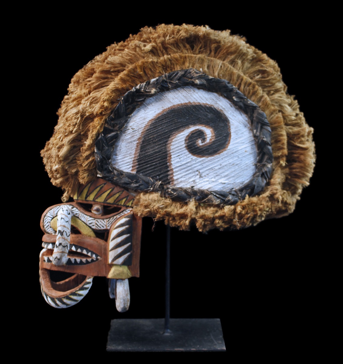 Tatanua Mask, Malagan Mask, Tabar Islands, Oceanic Art, Tribal Art, 46 X 23 X 45 Cm 