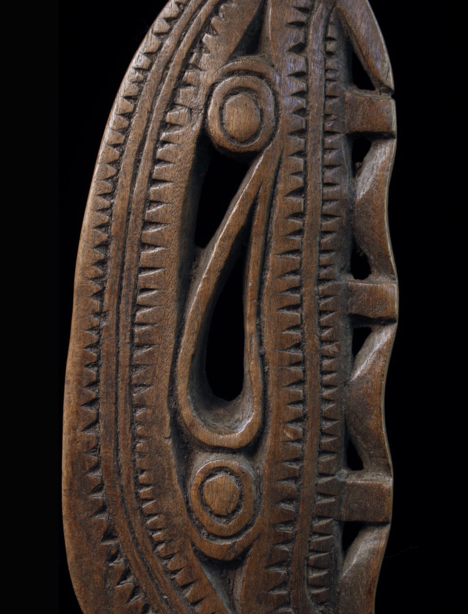 Paddle Fragment, Sepik River, Primitive Art, Oceanic Art, Tribal Art, Oceania, 51 Cm-photo-1