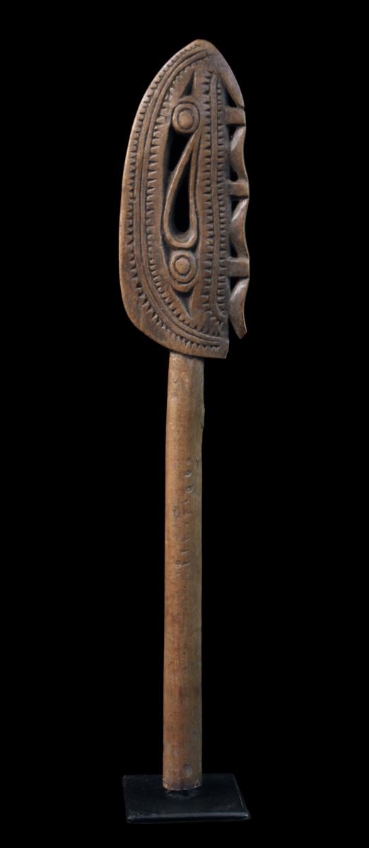 Paddle Fragment, Sepik River, Primitive Art, Oceanic Art, Tribal Art, Oceania, 51 Cm