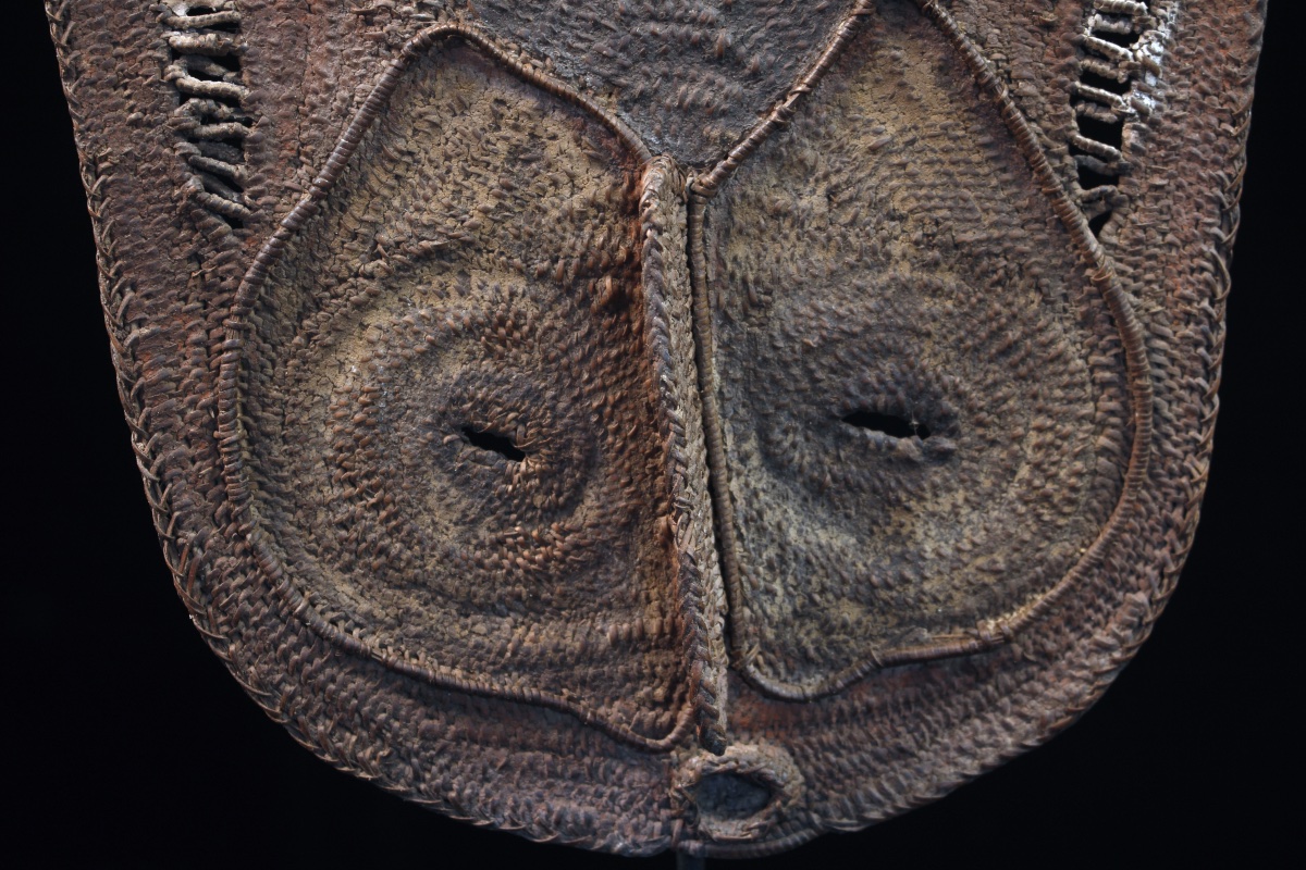 Yam Mask, Mask, Oceania, Primitive Art, Oceanic Art, Tribal Art, Basketry, 39 Cm-photo-3
