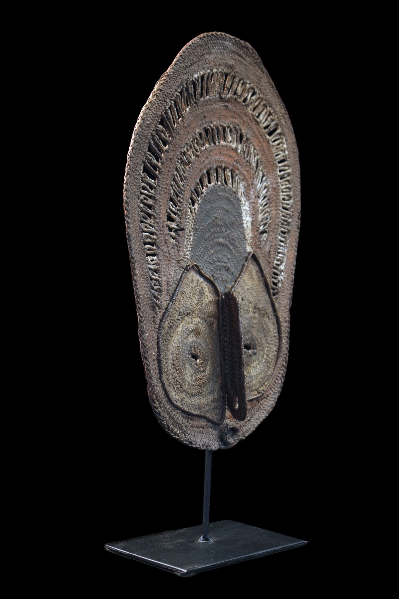 Yam Mask, Mask, Oceania, Primitive Art, Oceanic Art, Tribal Art, Basketry, 39 Cm-photo-4